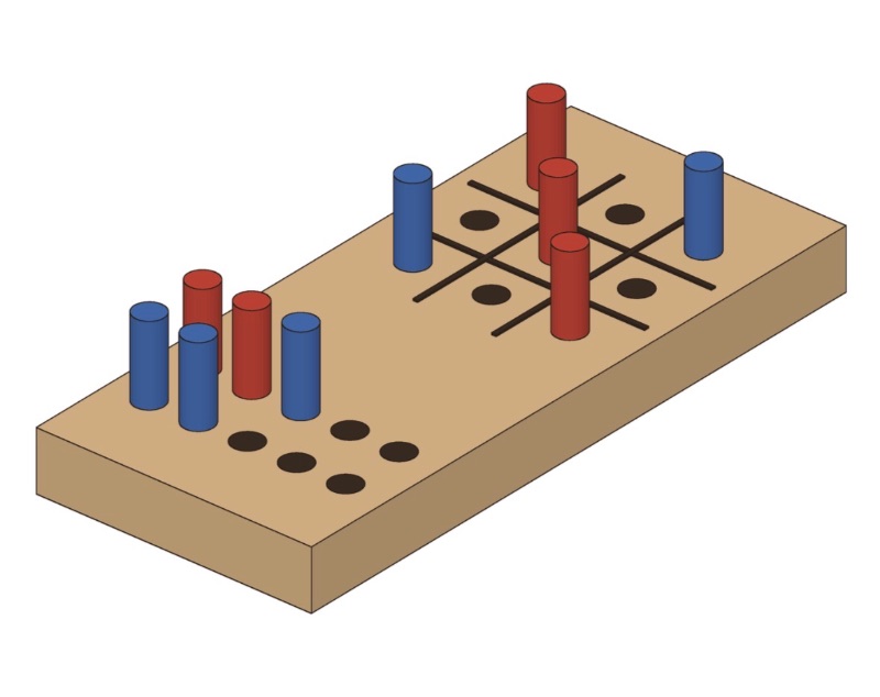 Tic-Tac-Toe Board woodworking Project